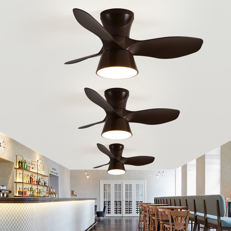 Nordic Fan Lamp Bedroom Study and Restaurant Modern Minimalist Ceiling Fan Lights Children's Room Commercial Office Ceiling Electric Fan Lamp