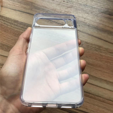 Transparent Clear Crystals Transparent Airbag 4 Corner Shock Absorbing 8, 8 Pro Google Pixel Phone Case