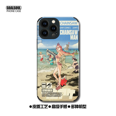 Chainsaw Man Anime Silicone TPU Phone Case