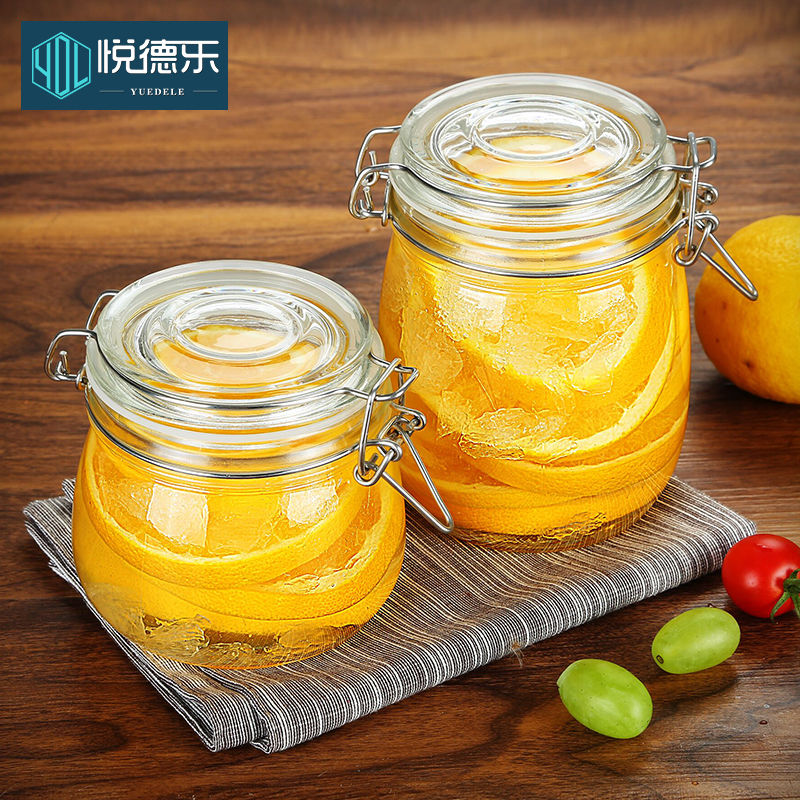 密封罐玻璃瓶带盖家用食品储物罐图片_4