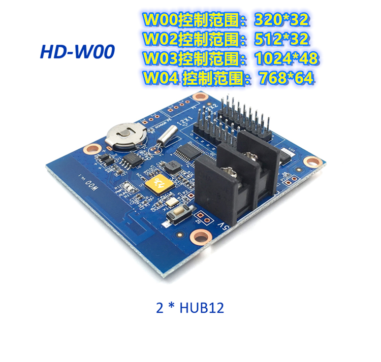 HD-W0 02 W03 04 Mobile Phone WiFi Wireless LED Display Screen Control Card Gray Subtitle Cell Board