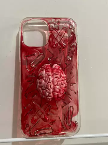 3D Bloody Brain Phone Cases Covers Horror Unique Cool Handmade DIY iPhone 14, iPhone 13, iPhone 12