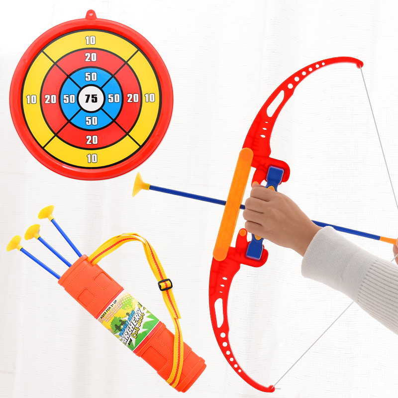 children's suction cup bow and arrow suit beginner outdoor long-range shooting safety soft bow and arrow boy fitness sports toy