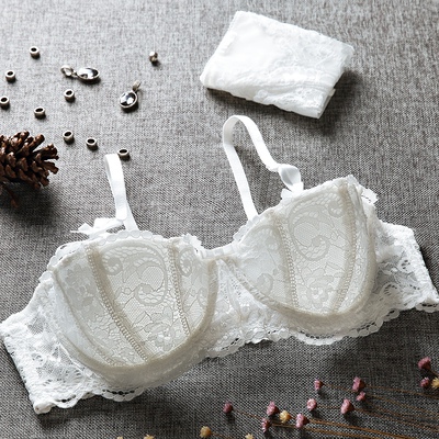 性感蕾丝1/2半杯薄款文胸小胸罩无痕聚拢小胸纯白色日系少女内衣-淘宝网 性感蕾丝1/2半杯薄款文胸小胸罩无痕聚拢小胸纯白色日系少女内衣-淘宝网