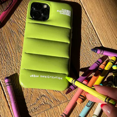 The Puffer Case Phone Cases Covers Urban Sophistication Trendy Fashionable Puffy Down Jacket iPhone 14, iPhone 13, iPhone 12