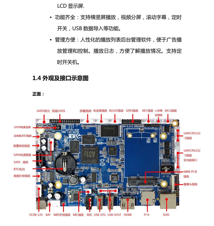 买贵包退新创四核工控多串口 安卓a31s处理器 高清网络主板