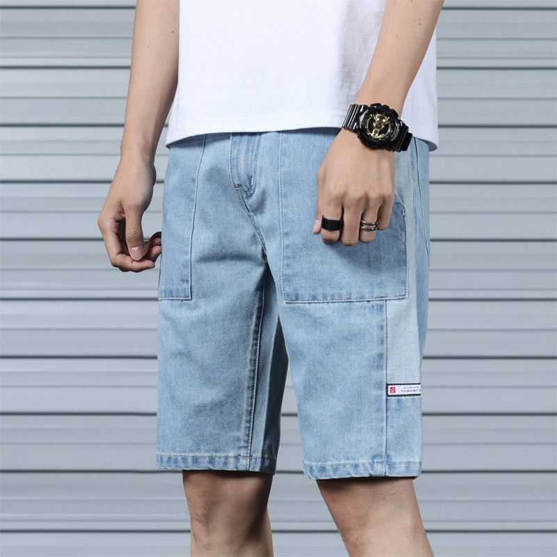 2019 nouveaux jeans hommes slim fit pieds pantalons hommes cinq pantalons version coréenne de la tendance des hommes minces shorts trous 2019 nouveaux jeans hommes slim fit pieds pantalons hommes cinq pantalons version coréenne de la tendance des hommes minces shorts trous