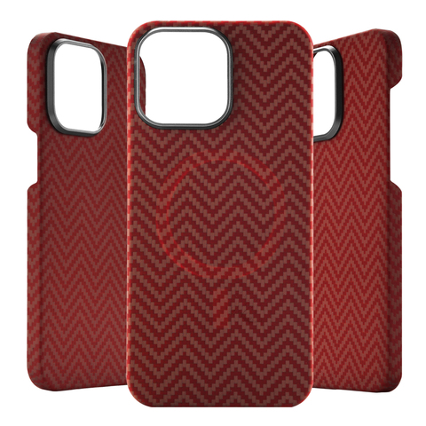 MOOSTUDIO Business Minimal Magnetic 15, 14, 13 Carbon Fiber iPhone Case