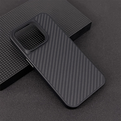 Black — Carbon Fiber 15, 14, 13 iPhone Case