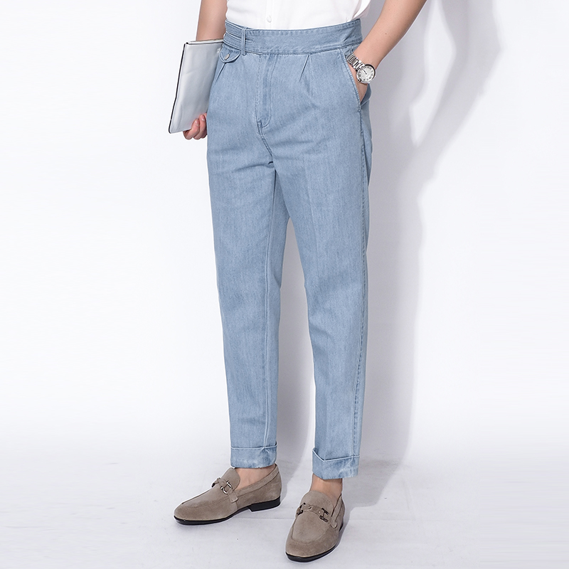 chuan ze mince lâche straight jeans des hommes 2019 été, le nouveau port, le vent taille haute à la mode casual pantalons sous-marée chuan ze mince lâche straight jeans des hommes 2019 été, le nouveau port, le vent taille haute à la mode casual pantalons sous-marée