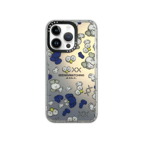 Blue — KAWS Seeing Watching New 14, 13, 12 iPhone Case