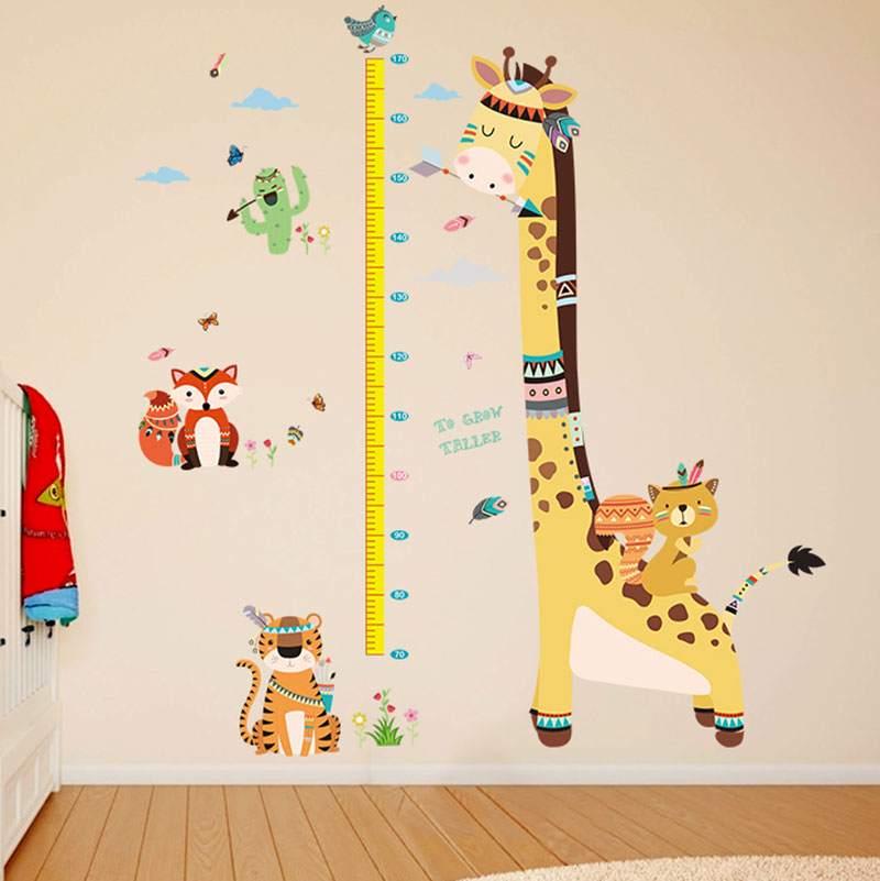 北歐田園卡通兒童牆貼牆紙臥室貼畫可移除貼紙兒童房男童壁紙衣櫃