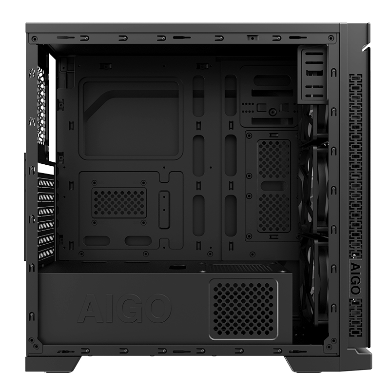 aigo / patriot flash case  case split glass panel desktop case lower power supply