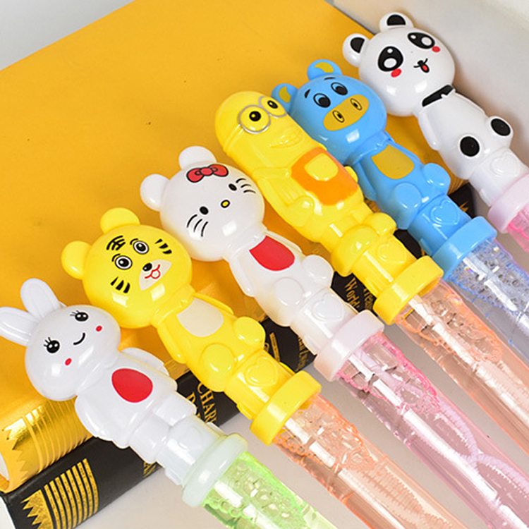 children's bubble blowing sti toy bubble water cartoon magic seven color bubble sti outdoor children's bubble blowing toy