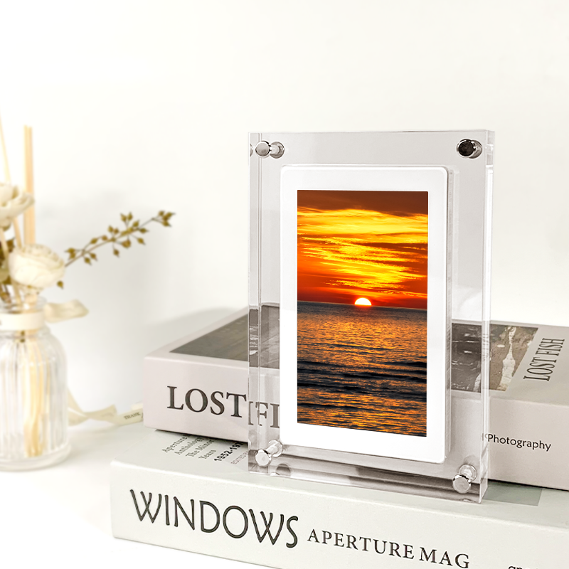 5-Inch Acrylic Digital Photo Frame 7-Inch Digital Photo Frame Electronic Photo Album Home Use and Commercial Use Desk Desk Table