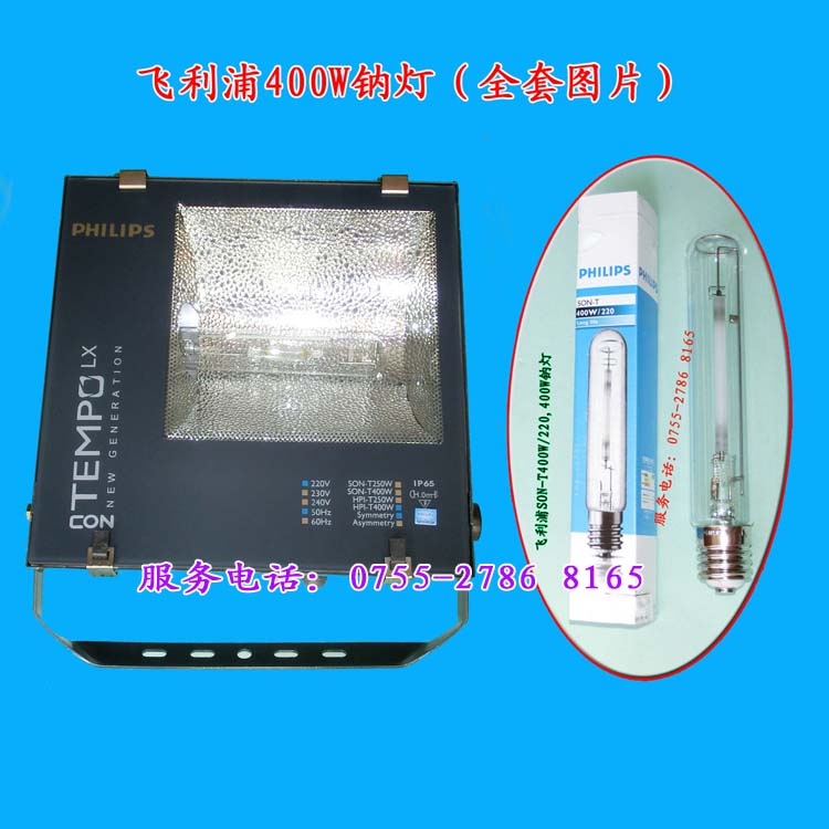 飞利浦250W路灯HPI T250W 645,白光投光灯高清图片