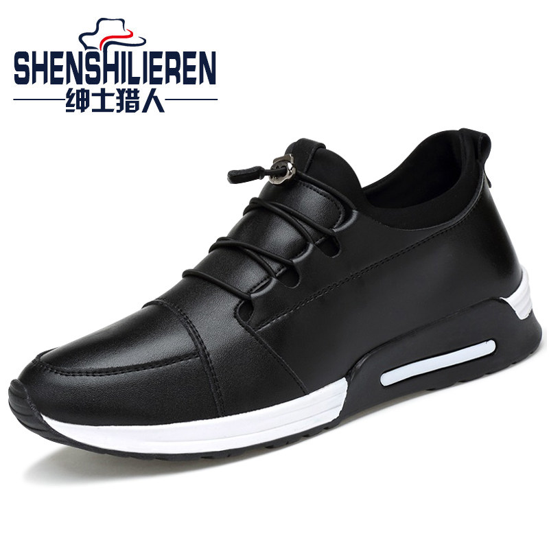 男鞋鼕季潮鞋2017新款韓版百搭棉鞋休閑皮鞋男士加絨保暖運動鞋子