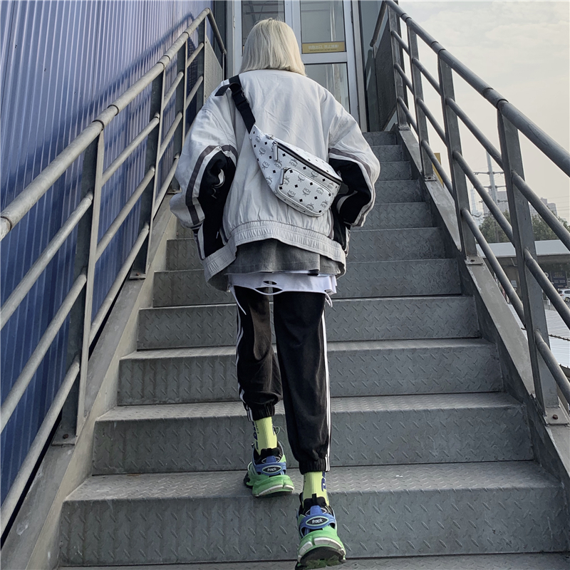 Liberty Kostume autumn and winter army green national tide couple loose men and women retro jacket tooling jacket male