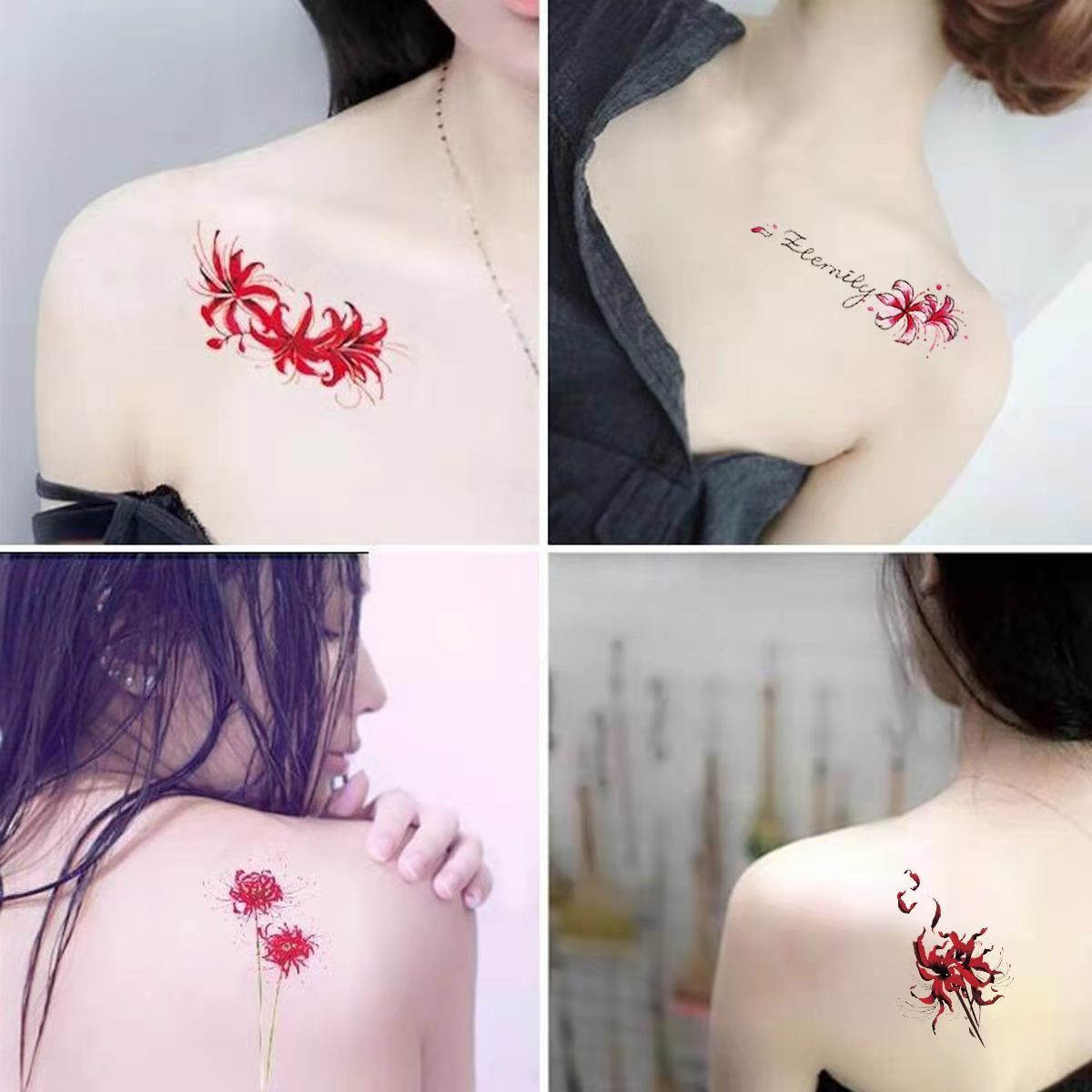 Fresh Girl Heart Korean Style Tattoo Sticker Waterproof and Durable Boys and Girls Ins Style Small Pattern Cute Cartoon Fashionable