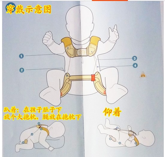 儿童髋关节固定支具髋外展儿童串珠支架新款儿童髋关节矫形器