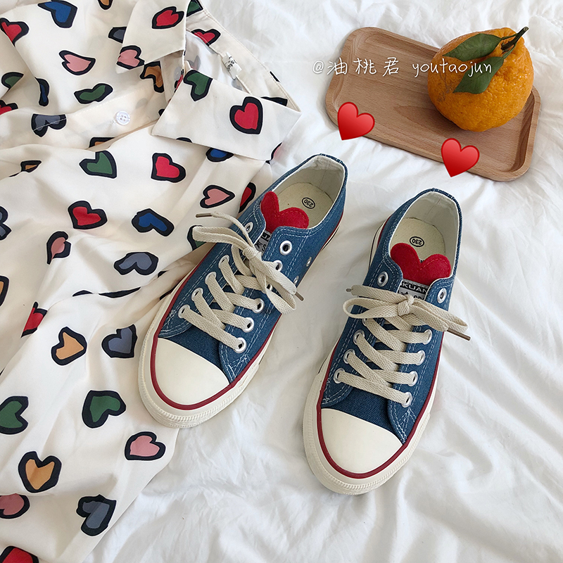 les nectarines jun amour denim bleu chaussures de toile des élèves de sexe féminin minimaliste petits frais sauvage coréen ulzzang de la plaque de chaussures les nectarines jun amour denim bleu chaussures de toile des élèves de sexe féminin minimaliste petits frais sauvage coréen ulzzang de la plaque de chaussures