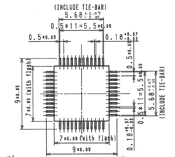 fpq-48-0.5-06 qfp48 适配器 测试座 烧录座 编程座 lqfp48 带板