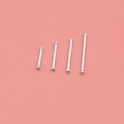 S999 sterling silver ear stick allergy ears stick needles double ear bone nail mini Korean personality temperament stealth
