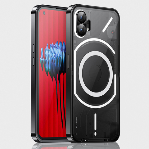 Black — 1 Metal Frame Slim Fit Nothing Phone Case