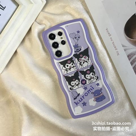 Kuromi Girls Easy Grip Silicone TPU S23, S23 Plus, S23 Ultra, S22, S22 Plus, S22 Ultra, S21, S21 Plus, S21 Ultra Samsung