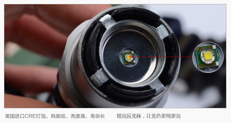 Eclairage pour vélo CREE - phare - Ref 2401766 Image 11