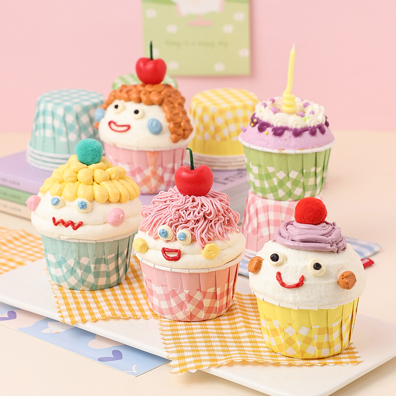 Curling Paper Cup Cake Paper Cups Cup Paper Cups High Temperature Resistant Steam Baking Oven Special Household Small Muffin Cup Baking Mold