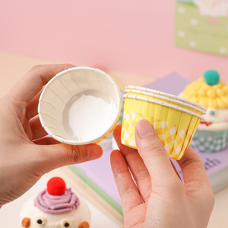 Curling Paper Cup Cake Paper Cups Cup Paper Cups High Temperature Resistant Steam Baking Oven Special Household Small Muffin Cup Baking Mold