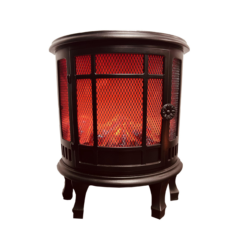 American Fireplace Simulation Flame Small Night Lamp Indoor and Outdoor Decorative Fireplace Flame Lamp Retro European Fireplace Dynamic Fire