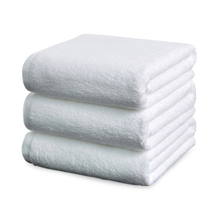 宾馆专用大毛巾白色五星级酒店浴巾纯棉成人男女加厚柔软吸水全棉