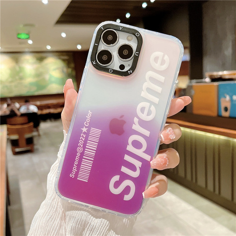 Purple — Supreme Gradient Color 14, 13, 12 iPhone Case