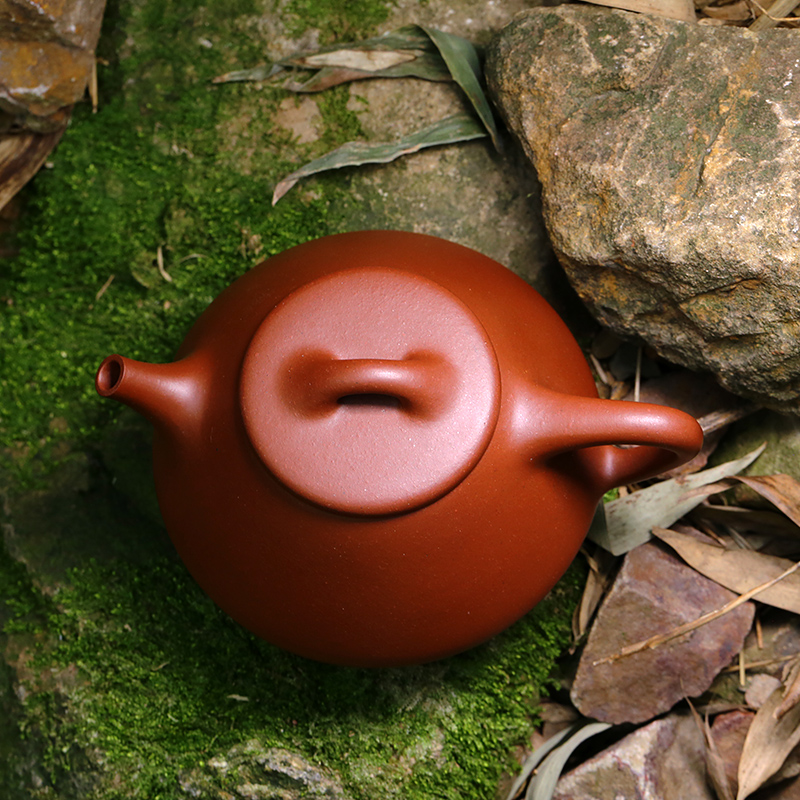 【预售】纯正宗宜兴紫砂壶一厂名家手工茶壶 红皮龙 子冶石瓢茶壶