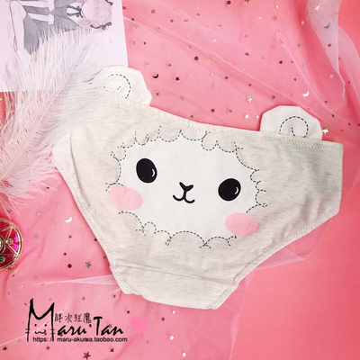 【胖次狂魔】款小绵羊全棉三角低腰内裤少女纯棉日系-淘宝网