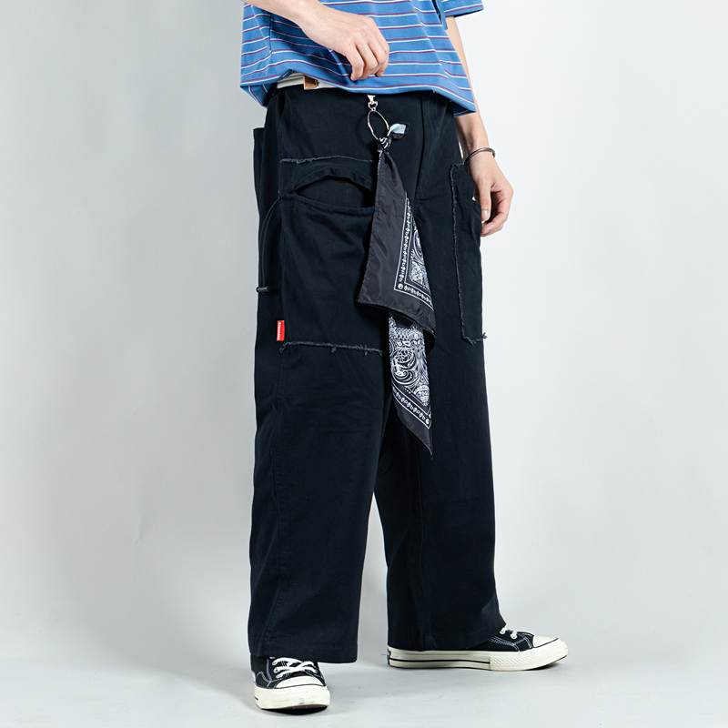 déposer le sens de large-jambe pantalon port de vent cylindre droit version coréenne de la tendance casual loose-fit mesh rouge pantalon cargo pants les hommes et les femmes leggings déposer le sens de large-jambe pantalon port de vent cylindre droit version coréenne de la tendance casual loose-fit mesh rouge pantalon cargo pants les hommes et les femmes leggings