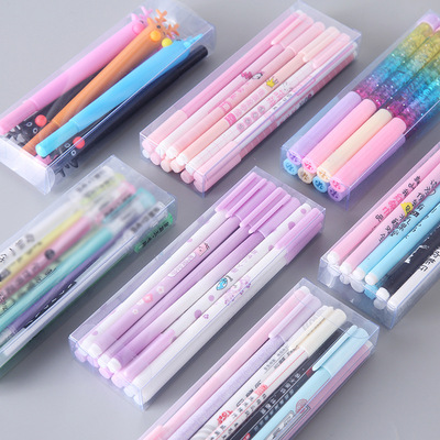 标题优化:文具中性笔办公0.5mm创意韩国学生考试中性笔笔套装水笔用品