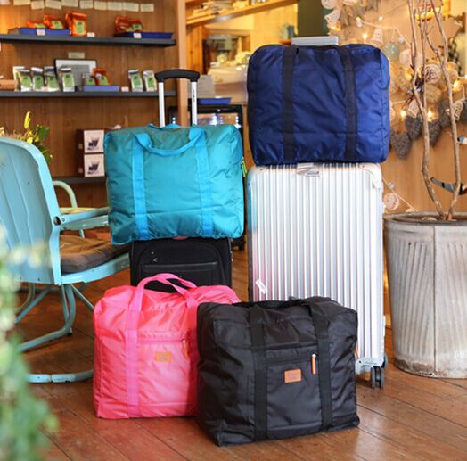 加厚可折疊便攜大容量旅行袋行李袋 男短途旅行包手提拉杆包女