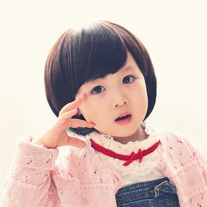 韓版兒童假發女童假發配飾可愛BOBO公主拍照假發發套寶寶假發