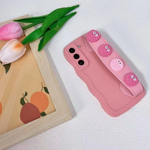 Girls Oreo Cookie Hand Band Strap Silicone TPU S23, S23 Plus, S23 Ultra, S22, S22 Plus, S22 Ultra, S21, S21 Plus, S21 Ultra