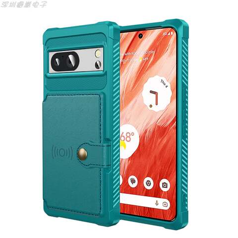 Wallets Folio Flip Card Holder Wallets Magnetic Airbag 4 Corner Shock Absorbing 8, 8 Pro Google Pixel Phone Case