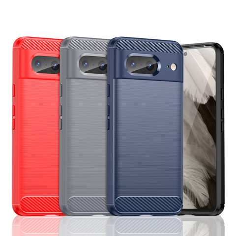 Brushed Pattern Tough Shockproof Silicone TPU Phone Case