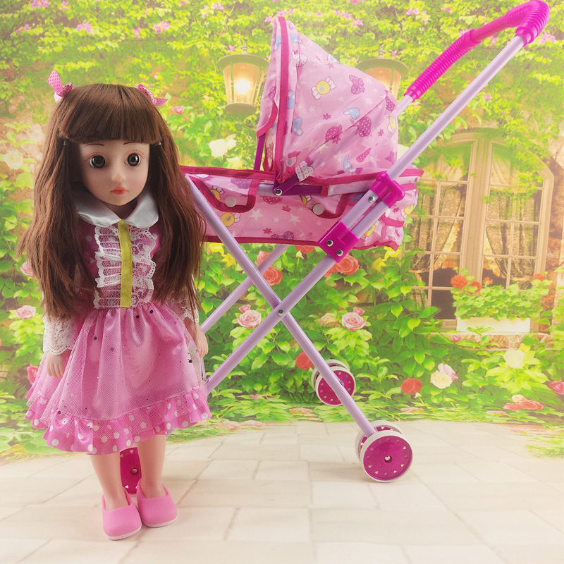 兒童玩具推車小推車帶娃娃女孩公主1-3-6周歲寶寶女童過家家套裝
