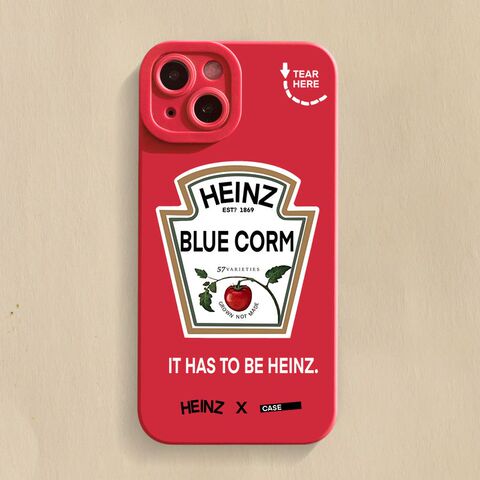 Red — Heinz New Logo Silicone TPU 14, 13, 12 iPhone Case