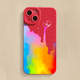 Rainbow Paint Bucket In Sky Illustration New Phone Cases Covers Matte Silicone TPU iPhone 15, iPhone 14, iPhone 13, iPhone 12, iPhone 11