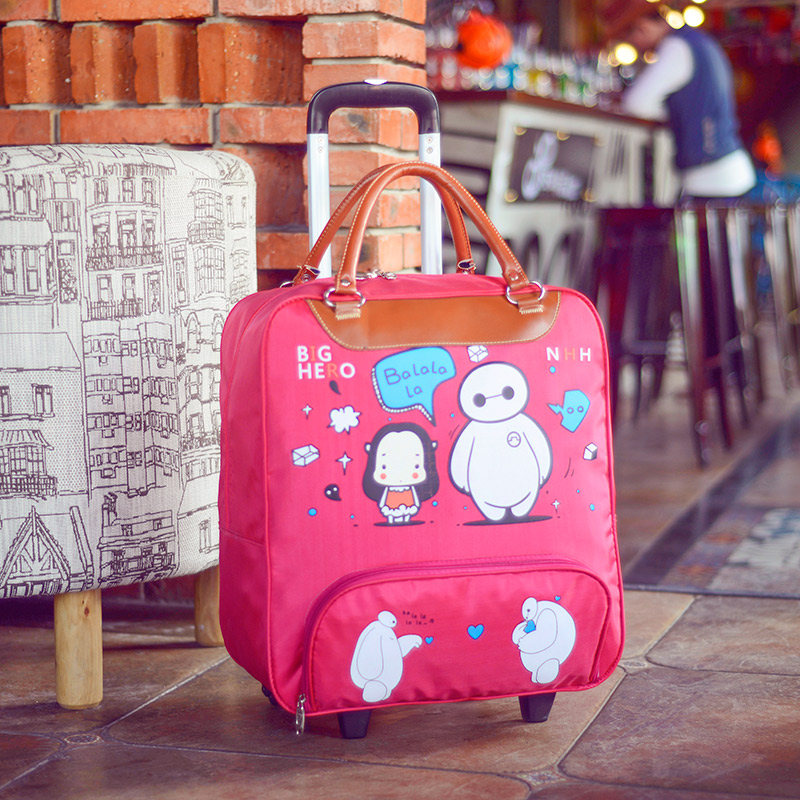 旅行包拉杆包短途旅行袋大容量行李包男女手提包出差韓版可愛拉包