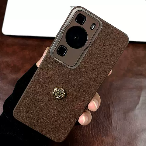 Phone Cases Covers Flower Stud Leather High End Premium Huawei P60, Huawei P60 Pro, Huawei P60 Art, Huawei P50, Huawei P50 Pro,