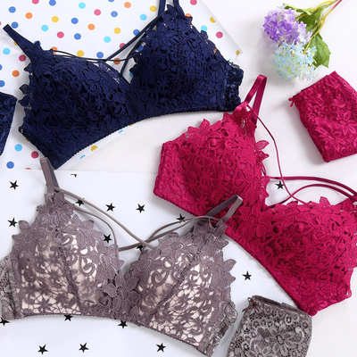 内衣套装女文胸聚拢无钢圈薄款无痕小胸罩性感蕾丝上托收副乳少女-淘宝网 内衣套装女文胸聚拢无钢圈薄款无痕小胸罩性感蕾丝上托收副乳少女-淘宝网